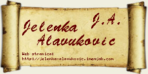 Jelenka Alavuković vizit kartica